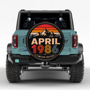 Retro April 1986 Custom Jeep Wheel Cover With Camera Hole
