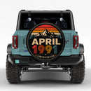 Retro April 1991 Custom Jeep Wheel Cover With Camera Hole