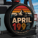 Retro April 1992 Custom Jeep Wheel Cover With Camera Hole