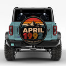 Retro April 1992 Custom Jeep Wheel Cover With Camera Hole
