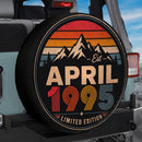 Retro April 1995 Custom Jeep Wheel Cover With Camera Hole