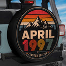 Retro April 1997 Custom Jeep Wheel Cover With Camera Hole