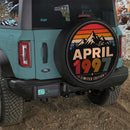 Retro April 1997 Custom Jeep Wheel Cover With Camera Hole
