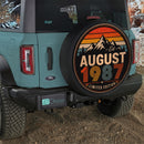 Retro August 1987 Custom Jeep Wheel Cover With Camera Hole