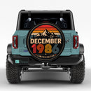 Retro December 1986 Custom Jeep Wheel Cover With Camera Hole