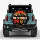 Retro December 1987 Custom Jeep Wheel Cover With Camera Hole