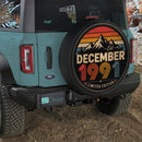 Retro December 1991 Custom Jeep Wheel Cover With Camera Hole