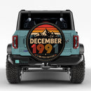 Retro December 1991 Custom Jeep Wheel Cover With Camera Hole