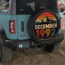 Retro December 1992 Custom Jeep Wheel Cover With Camera Hole