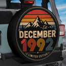Retro December 1992 Custom Jeep Wheel Cover With Camera Hole