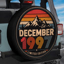 Retro December 1997 Custom Jeep Wheel Cover With Camera Hole