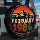 Retro February 1986 Custom Jeep Wheel Cover With Camera Hole
