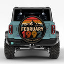 Retro February 1992 Custom Jeep Wheel Cover With Camera Hole