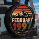 Retro February 1997 Custom Jeep Wheel Cover With Camera Hole