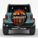 Retro January 1987 Custom Jeep Wheel Cover With Camera Hole