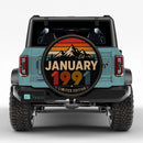 Retro January 1991 Custom Jeep Wheel Cover With Camera Hole