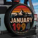 Retro January 1994 Custom Jeep Wheel Cover With Camera Hole