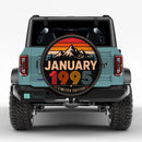 Retro January 1995 Custom Jeep Wheel Cover With Camera Hole