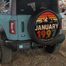 Retro January 1997 Custom Jeep Wheel Cover With Camera Hole