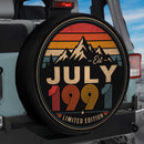 Retro July 1991 Custom Jeep Wheel Cover With Camera Hole