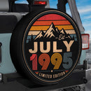Retro July 1995 Custom Jeep Wheel Cover With Camera Hole