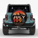 Retro July 1995 Custom Jeep Wheel Cover With Camera Hole