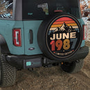 Retro June 1987 Custom Jeep Wheel Cover With Camera Hole
