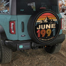 Retro June 1991 Custom Jeep Wheel Cover With Camera Hole