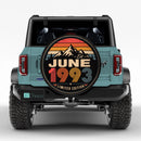 Retro June 1993 Custom Jeep Wheel Cover With Camera Hole