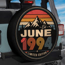 Retro June 1994 Custom Jeep Wheel Cover With Camera Hole