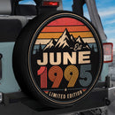 Retro June 1995 Custom Jeep Wheel Cover With Camera Hole