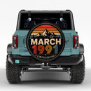 Retro March 1991 Custom Jeep Wheel Cover With Camera Hole