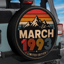 Retro March 1993 Custom Jeep Wheel Cover With Camera Hole