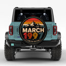 Retro March 1997 Custom Jeep Wheel Cover With Camera Hole