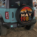 Retro May 1986 Custom Jeep Wheel Cover With Camera Hole