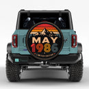 Retro May 1986 Custom Jeep Wheel Cover With Camera Hole