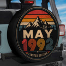 Retro May 1992 Custom Jeep Wheel Cover With Camera Hole