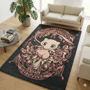 Retro Mew Pokemon Rectangular Area Rug