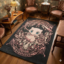 Retro Mew Pokemon Rectangular Area Rug