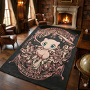 Retro Mew Pokemon Rectangular Area Rug