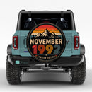 Retro November 1992 Custom Jeep Wheel Cover With Camera Hole