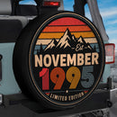 Retro November 1995 Custom Jeep Wheel Cover With Camera Hole