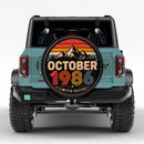 Retro October 1986 Custom Jeep Wheel Cover With Camera Hole