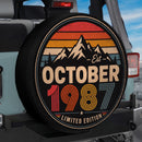 Retro October 1987 Custom Jeep Wheel Cover With Camera Hole