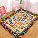 Retro Pac Man Maze Rectangular Area Rug