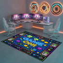 Retro Pixel Game Rectangular Area Rug