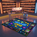 Retro Pixel Game Rectangular Area Rug