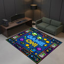 Retro Pixel Game Rectangular Area Rug