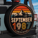 Retro September 1987 Custom Jeep Wheel Cover With Camera Hole