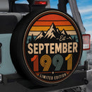 Retro September 1991 Custom Jeep Wheel Cover With Camera Hole